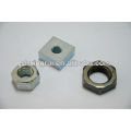 China supplier nonstandard carbon steel square nuts with zinc plated